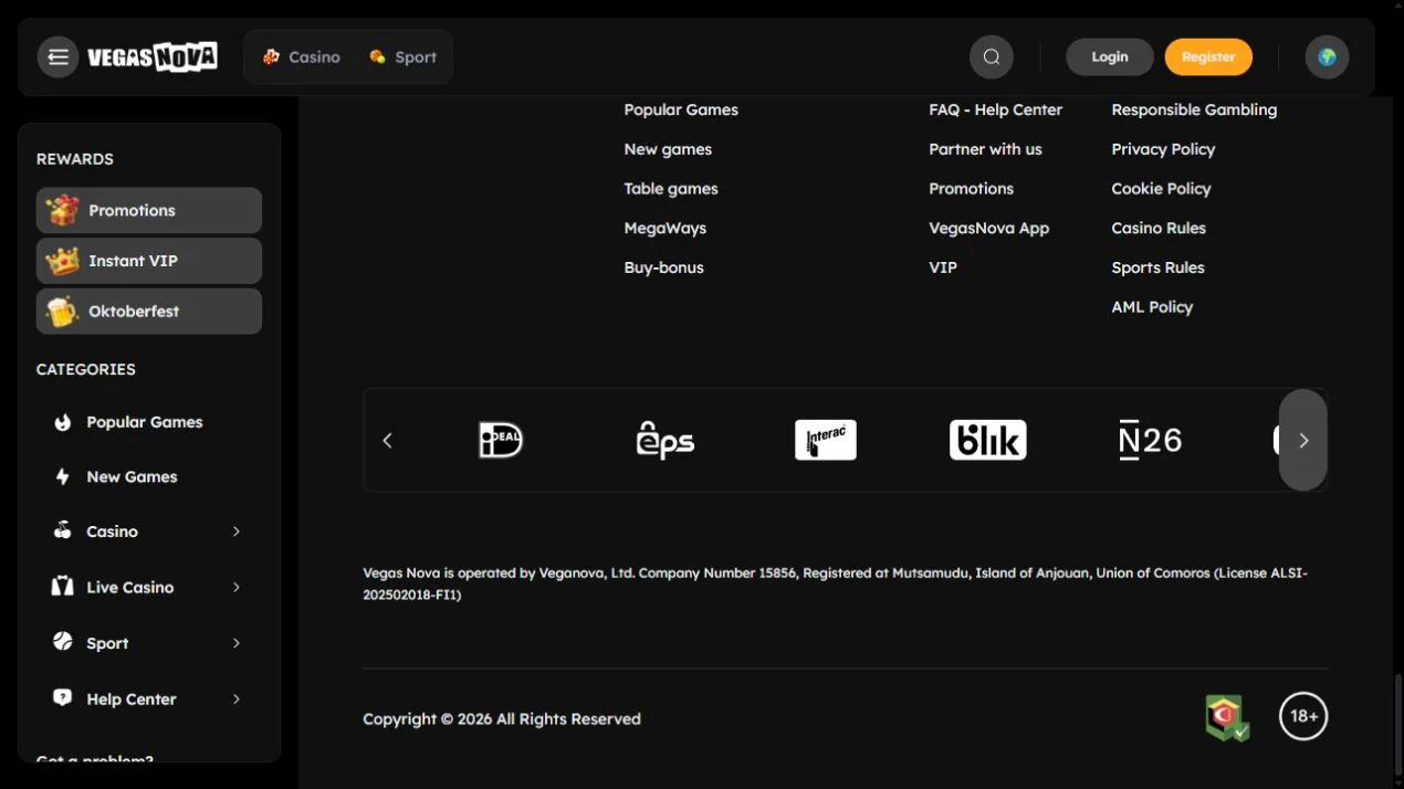 VegasNova global local-payment logos reviewed for Australia